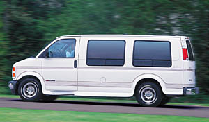 Legend Elegante Chevy Van. Click on picture for more information.