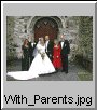 Parents together with the newly married couple...