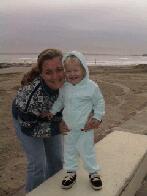 On The Beach With Mommy....