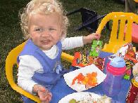It's Hard To Smile With Your Mouth Full Of Food :-)