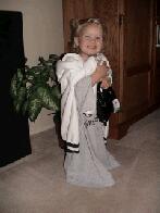 Testing Out Mommy's Clothes :-)